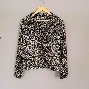 Shiny leopard jacket